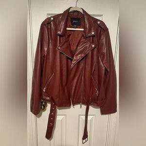 Burgundy Leather Jacket